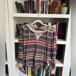 Ralph Lauren southwest western print cotton hooded hoodie pullover shirt top